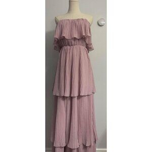 Like New Seven Sisters Lilac Tiered Ruffle Dress